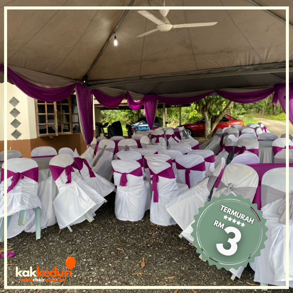 Kak Kenduri customer event 15 — table and chair setup