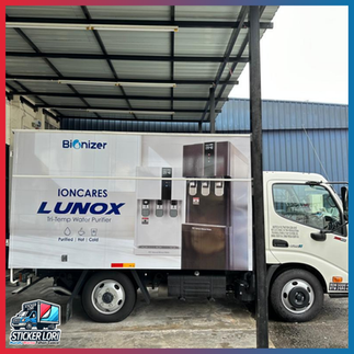 Sticker lori saiz custom ikut badan lori di Johor Bahru