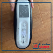 Portable trace oxygen analyzer connected to concentrator for reading