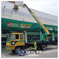 Lorry skylift Shah Alam untuk kerja elektrik dan signboard

