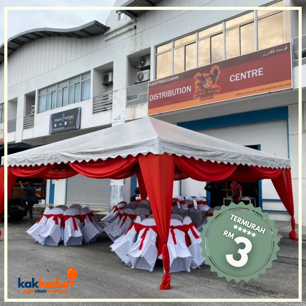 Kak Kenduri customer event 22 — table and chair setup