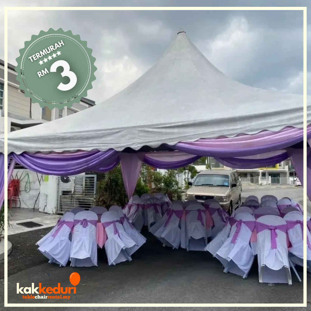 Kak Kenduri customer event 17 — table and chair setup