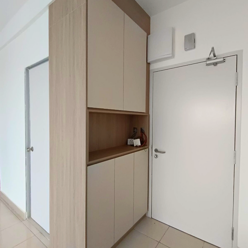 Contoh penggunaan kabinet dapur aluminium dalam dapur semi-D
