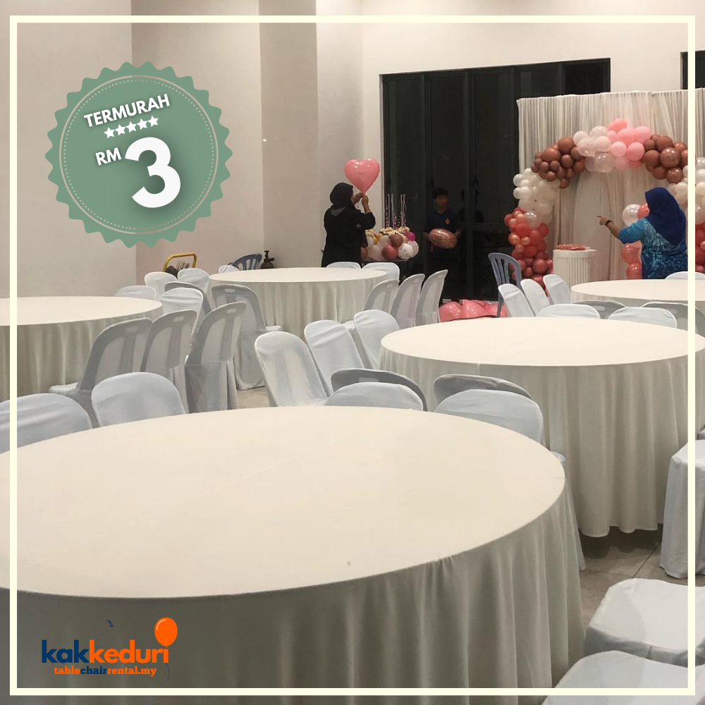 Kak Kenduri customer event 5 — table and chair setup