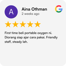 Family unboxing a new portable oxygen inhaler for home use
