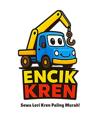 Lori kren 3 tan sedang angkat barang di tapak pembinaan kecil