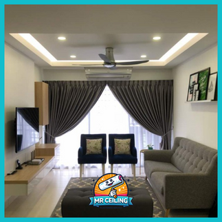 Plaster ceiling board tahan lama untuk kediaman moden
