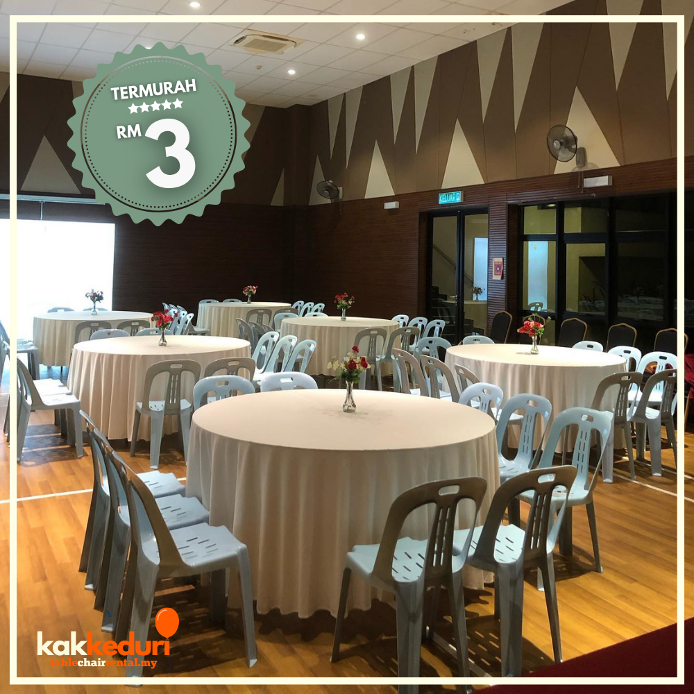 Kak Kenduri customer event 24 — table and chair setup