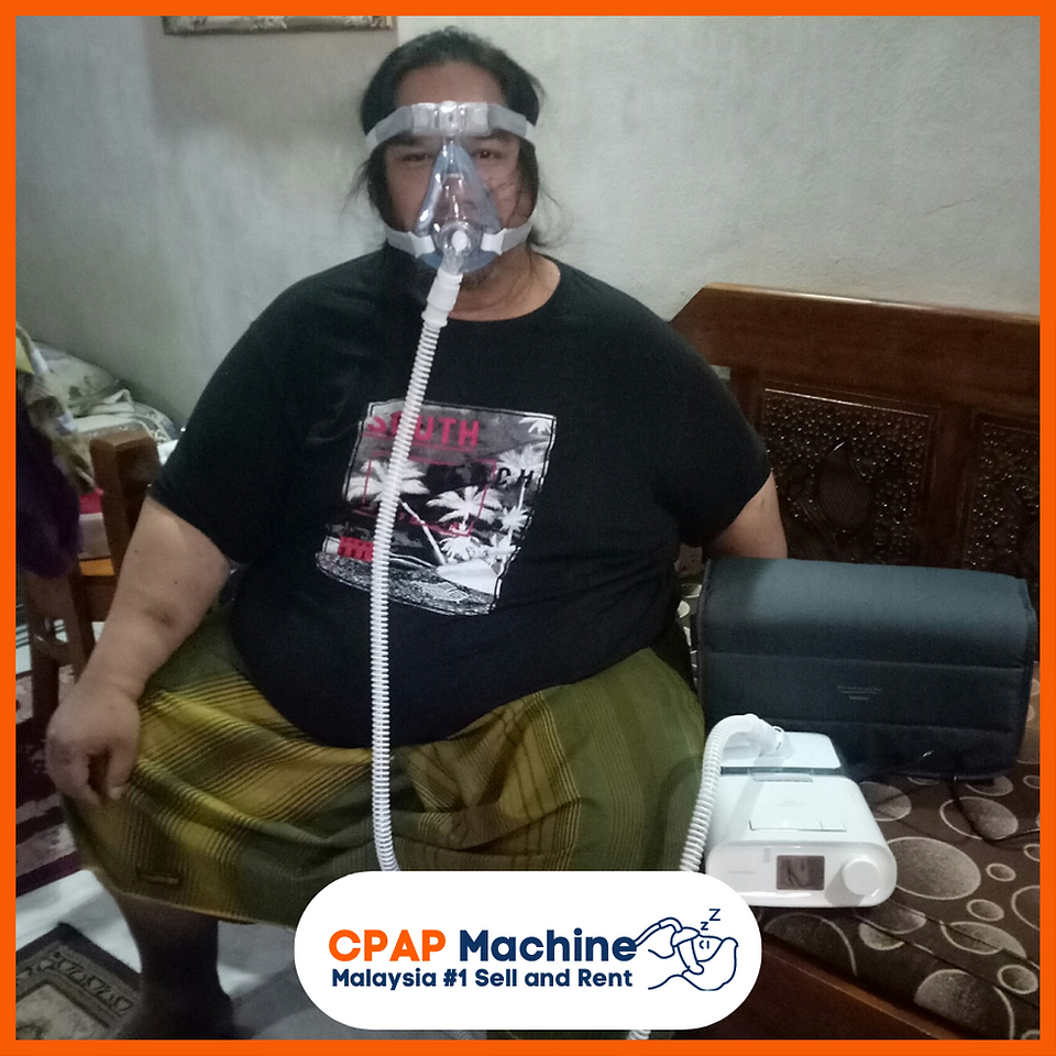 CPAP machine connected for consistent sleep apnea treatment at home.
