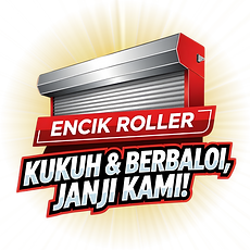 Roller shutter door kedai siap dipasang dengan motor automatik moden