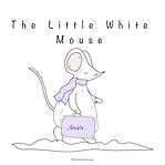 An GIF of a white mouse carrying a briefcase.