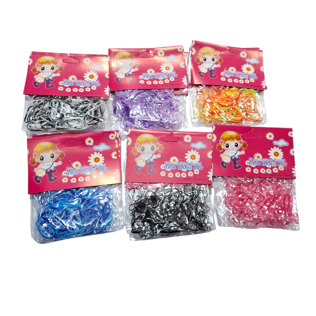 Gomitas de silicina para trenzas colores surtidos 