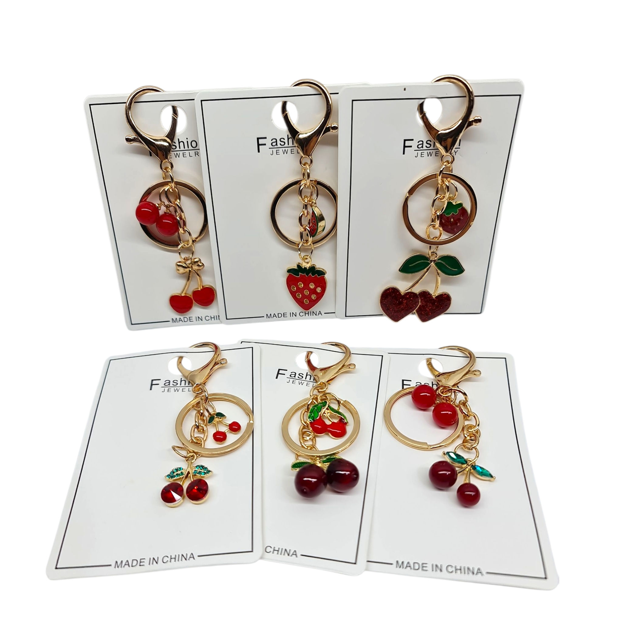 Llaveros Nuevos de Cerezas 🍒  mediano C/U.