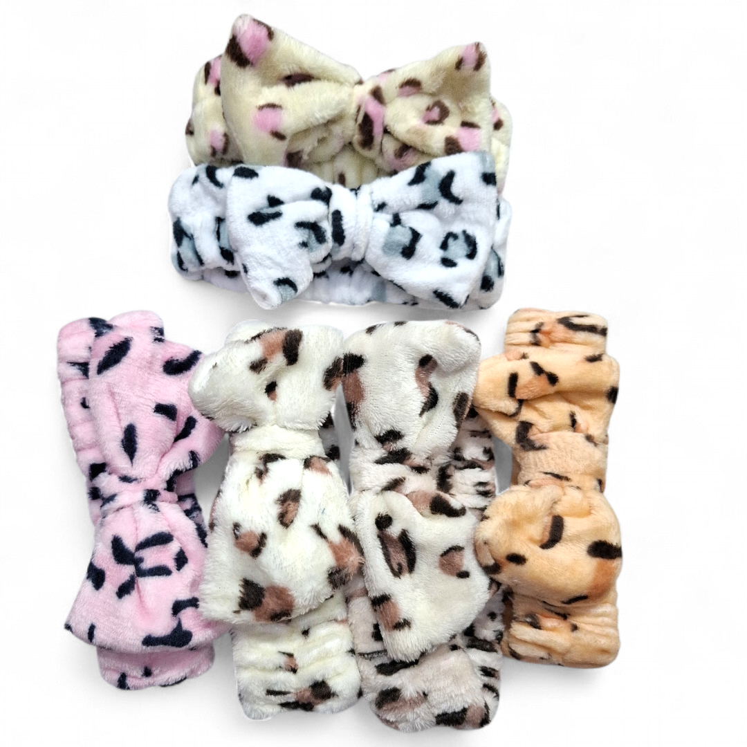 Vinchas de maquillaje animal print.C/U.