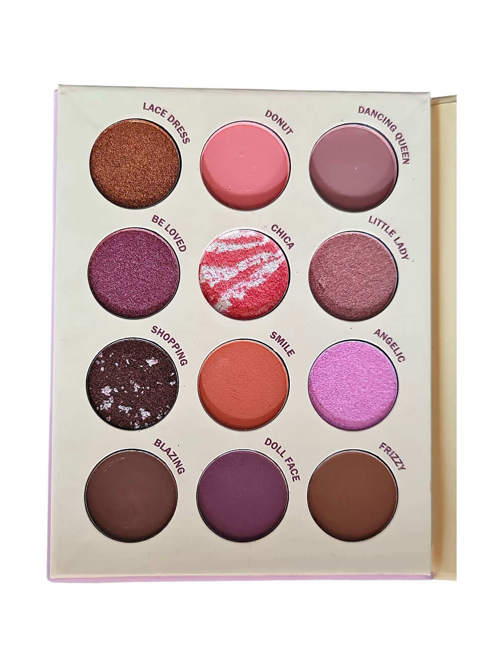 Miniatura: Paleta de sombras 12 colores matte y Glitter 10x13cm