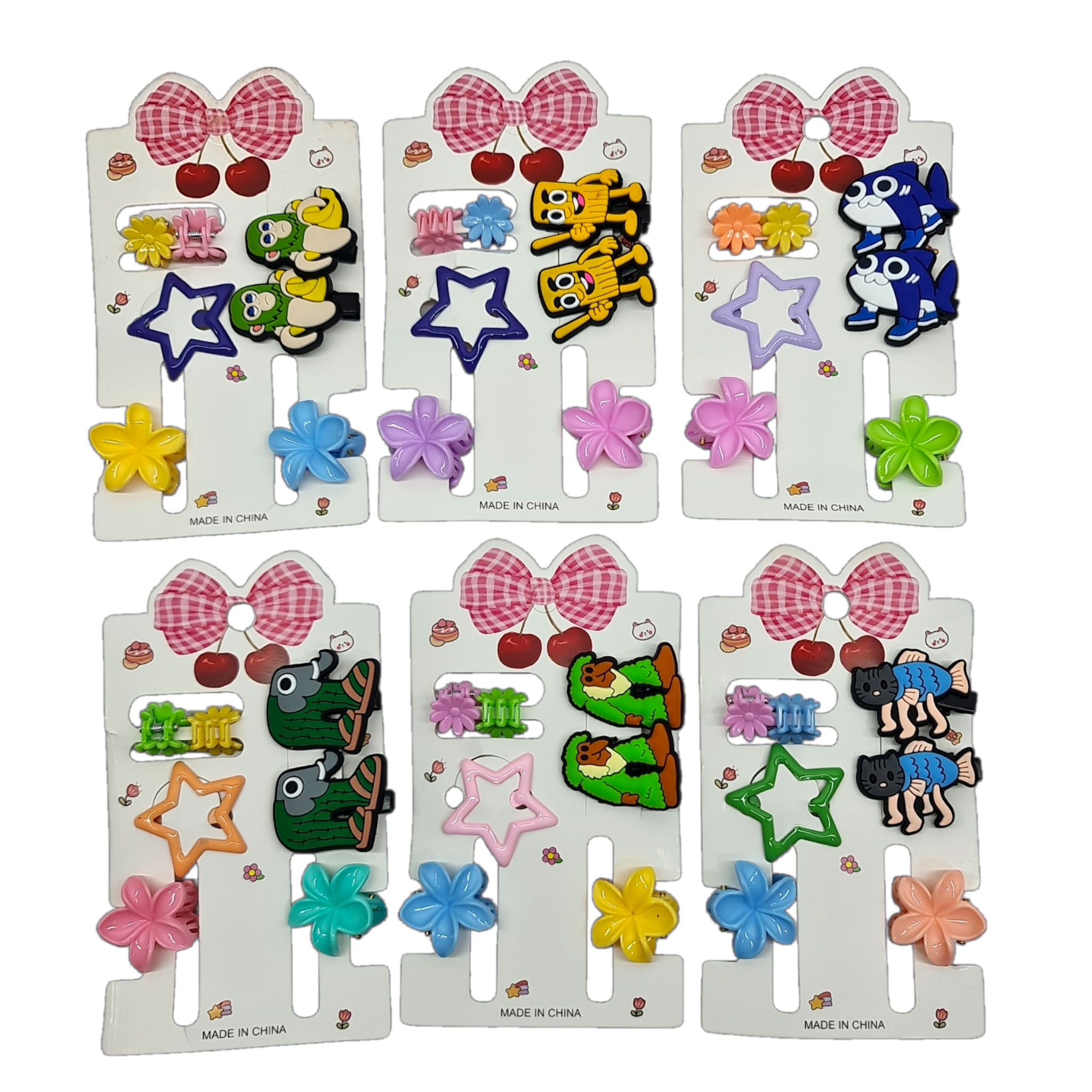 Set de nena mini broche + Hebilla pico y tic-tac tralalero Blister