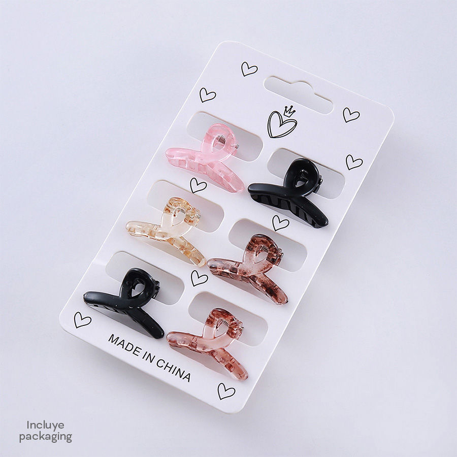 Miniatura: Broches mini para pelo media luna 🌛 blister x 6 unidades 