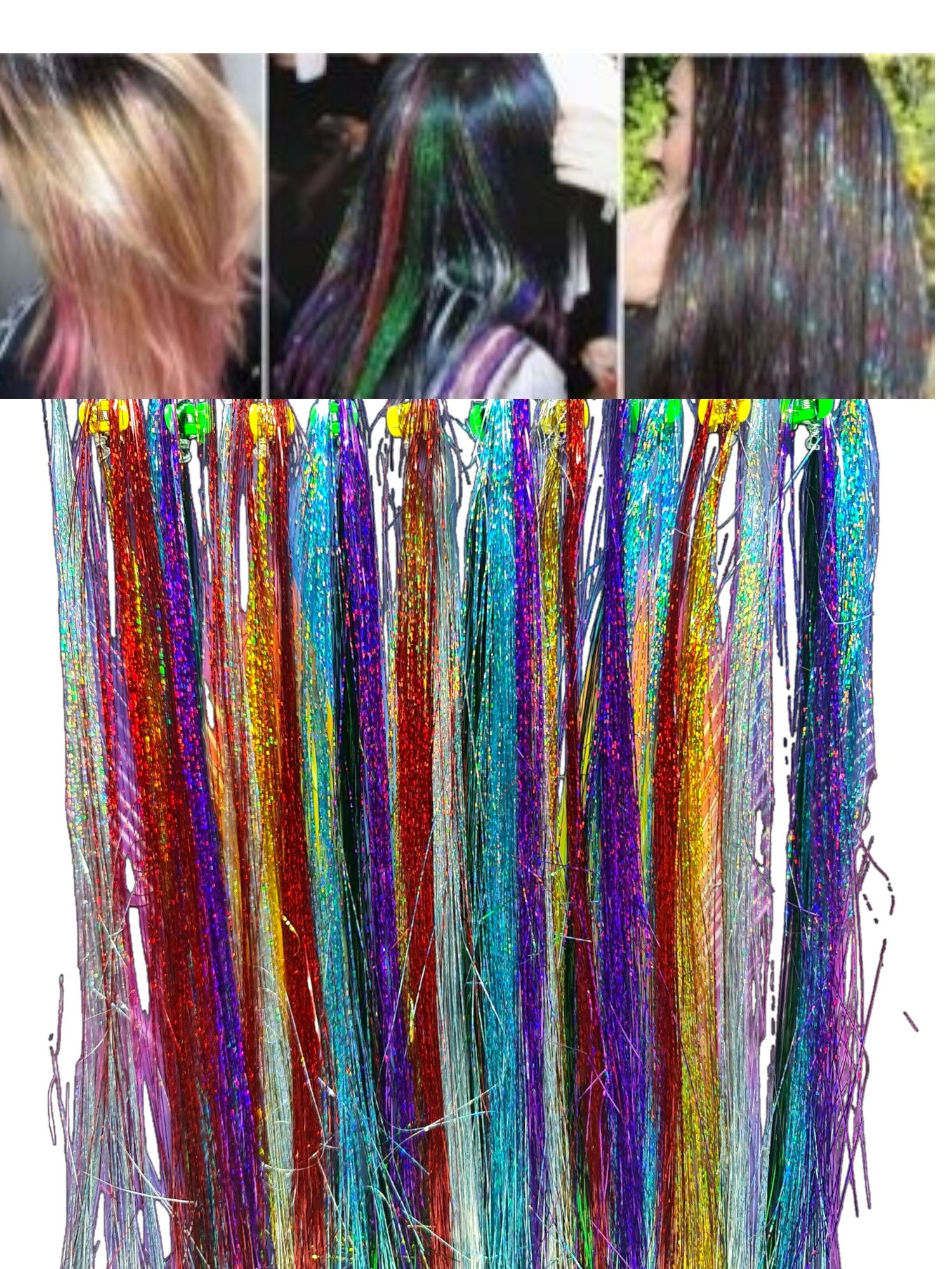 extensiones aplique para pelo brillo Lisos Pack x 30 UNDS
