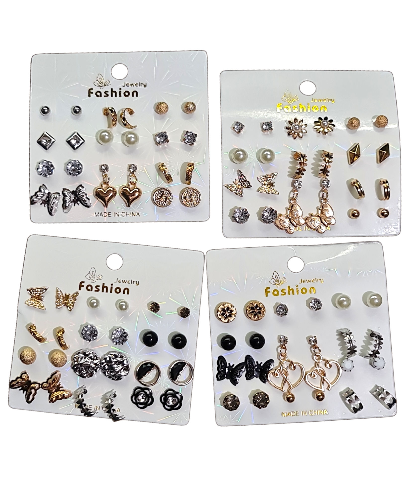 Blister de aros Fantasia deferentes diseños surtidos Blister