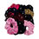 Miniatura: Colitas de pelo con perla Scunzy scrunchies tela pack x 12 Unidades