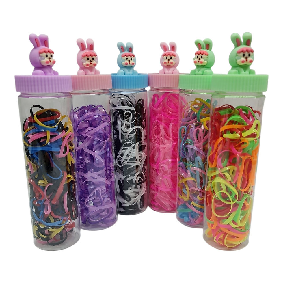 Miniatura: Gomitas para pelo colitas terminal de trenzas frasco 