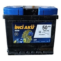 İnci Start-Stop AGM Leo 12V 50 Ah 560A