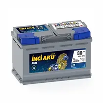 İnci Start-Stop AGM Leo 12V 80 Ah 800A