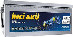 İnci EFB Pantera
Ağır Vasıta 12V 230 Ah 1400A