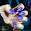 Thumbnail: Blueberry Sky Nail Polish - Purple With Blue Shimmer Duochrome Metallic