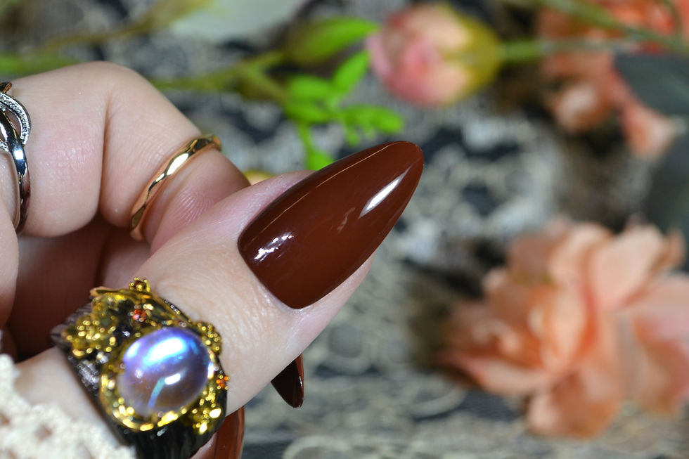 Thumbnail: Vampire's Whiskey Nail Polish - Warm Red Brown Creme