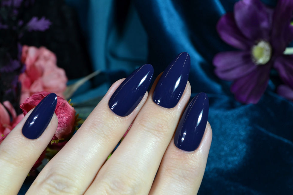 Thumbnail: Space Whale Nail Polish - Dark Navy Blue Creme