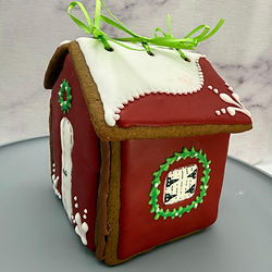Gingerbread house from the side