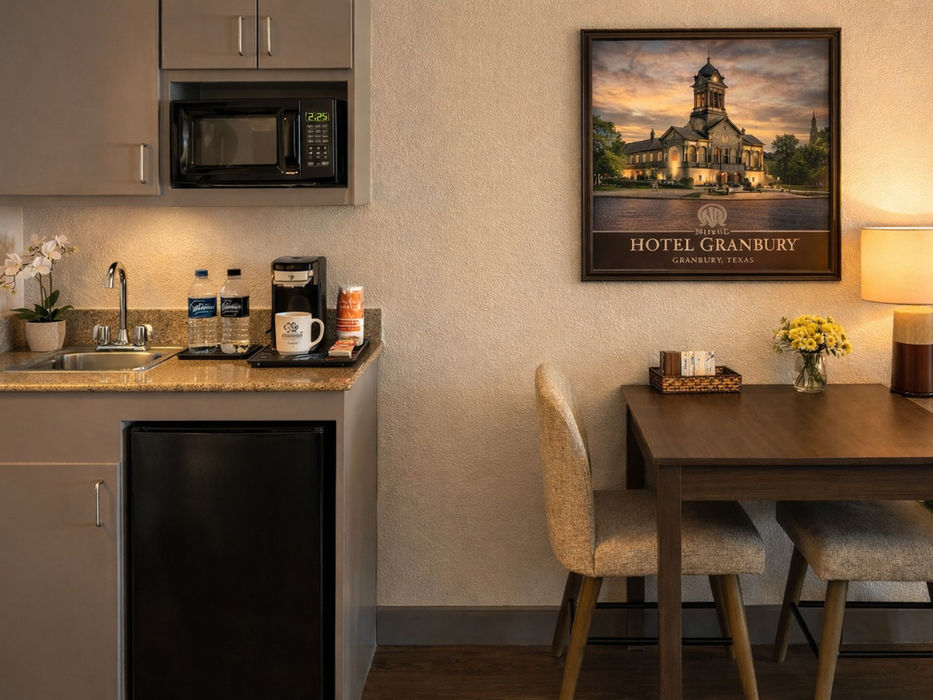 Small Kitchen and Dining Area in Executive Suite