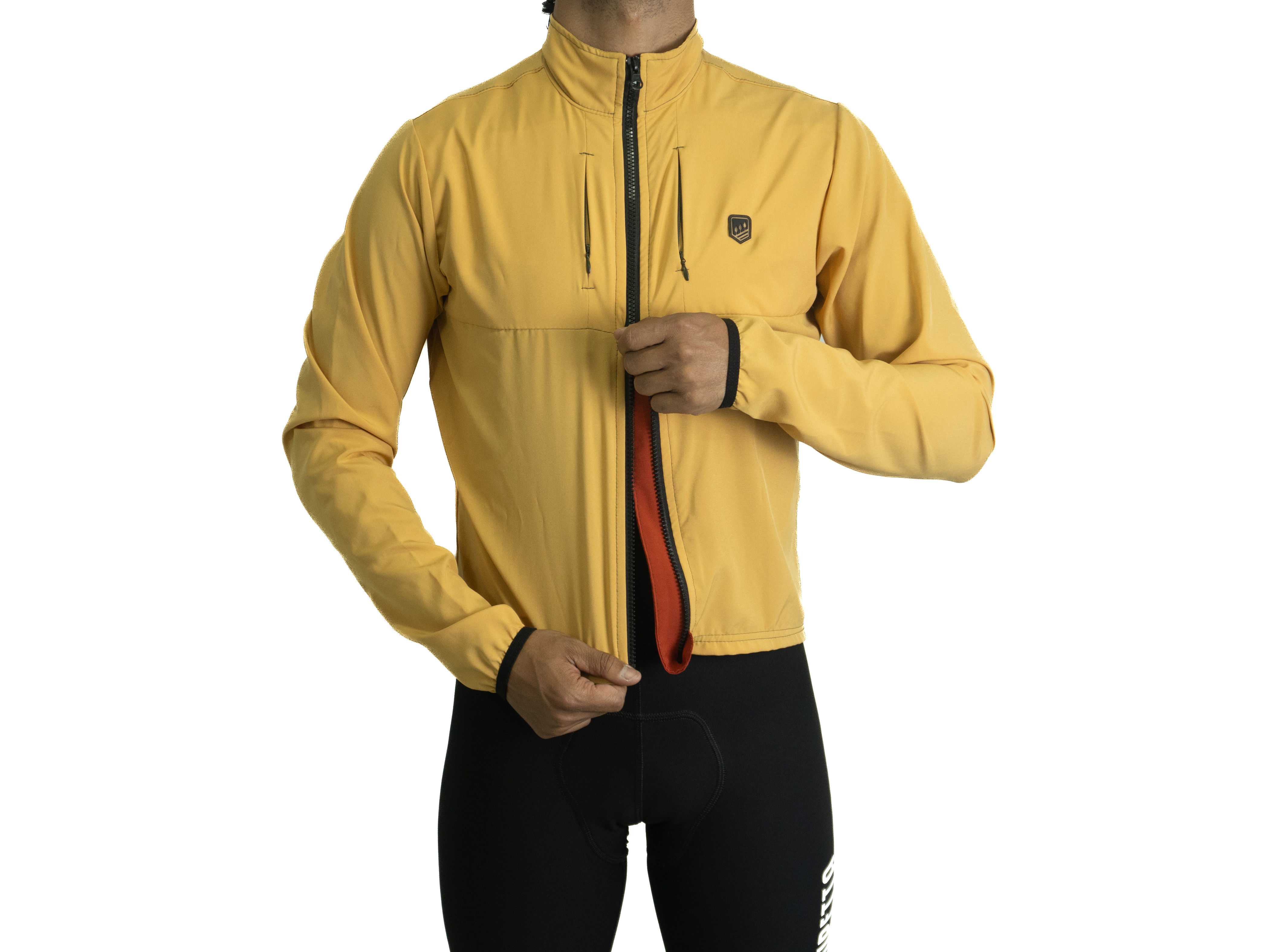 Chaqueta híbrida montañas Amarilla