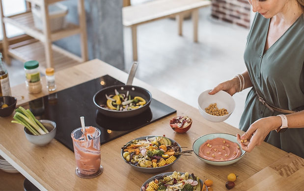 making delicious healthy food