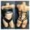 Thumbnail: Sexy Shorts Set - Studded Strappy Shorts Set - Black