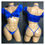 Thumbnail: Sexy Bikini - Charlie Tie Side Choker Set - Blue