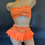 Thumbnail: Sexy Skirt Set - Choker Skirt Set - Orange Hologram