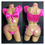 Thumbnail: Sexy Bikini - Charlie Tie Side Choker Set - Hot Pink