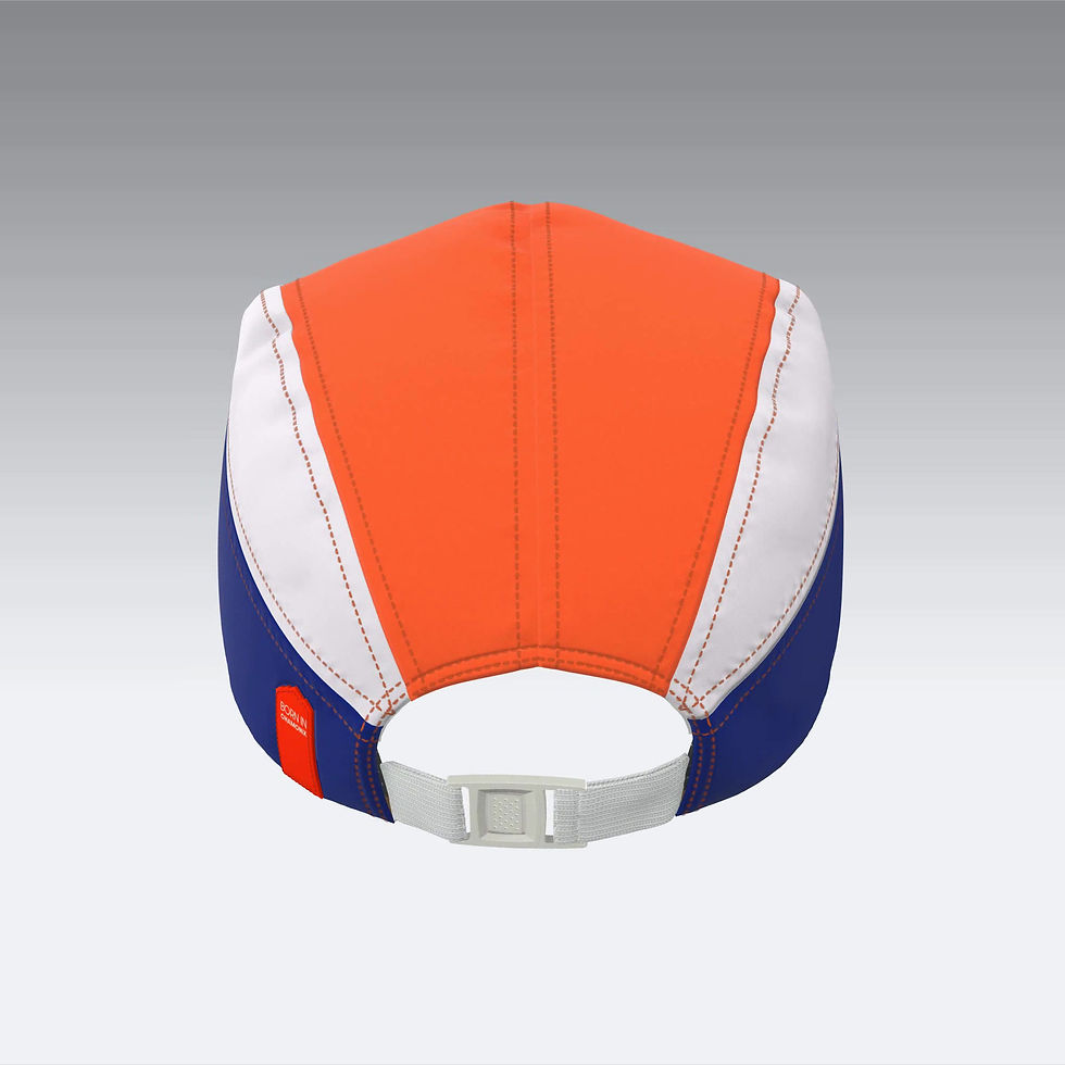 Thumbnail: Cap - 5 panels - Orange and blue