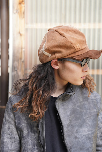 SAKABUKURO x LEATHER CASQUETTE /60cm | ierib