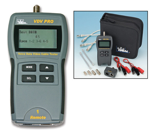 Ideal 33-770 VDV PRO RJ45 and Coax Cable Tester W/ Remote | PFP 2024