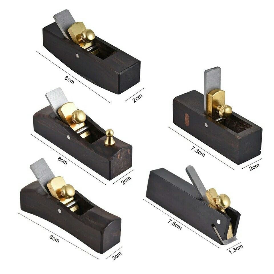 Miniatura: SET 5 PIALLE TAGLIERINE LIUTAIO IN EBANO VIOLINO VIOLA VIOLONCELLO LAMA ACCIAIO