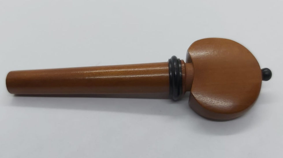 Miniatura: SET 4 PIROLI VIOLINO BOSSO INDIANO MODELLO HILL CON PALLINO E COLLARE IN EBANO