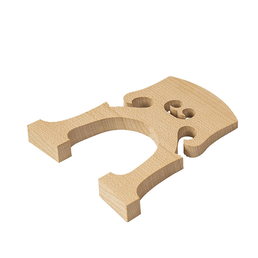 Miniatura: PONTICELLO PER VIOLONCELLO 4/4 IN ACERO NON RIFINITO MODELLO BELGA