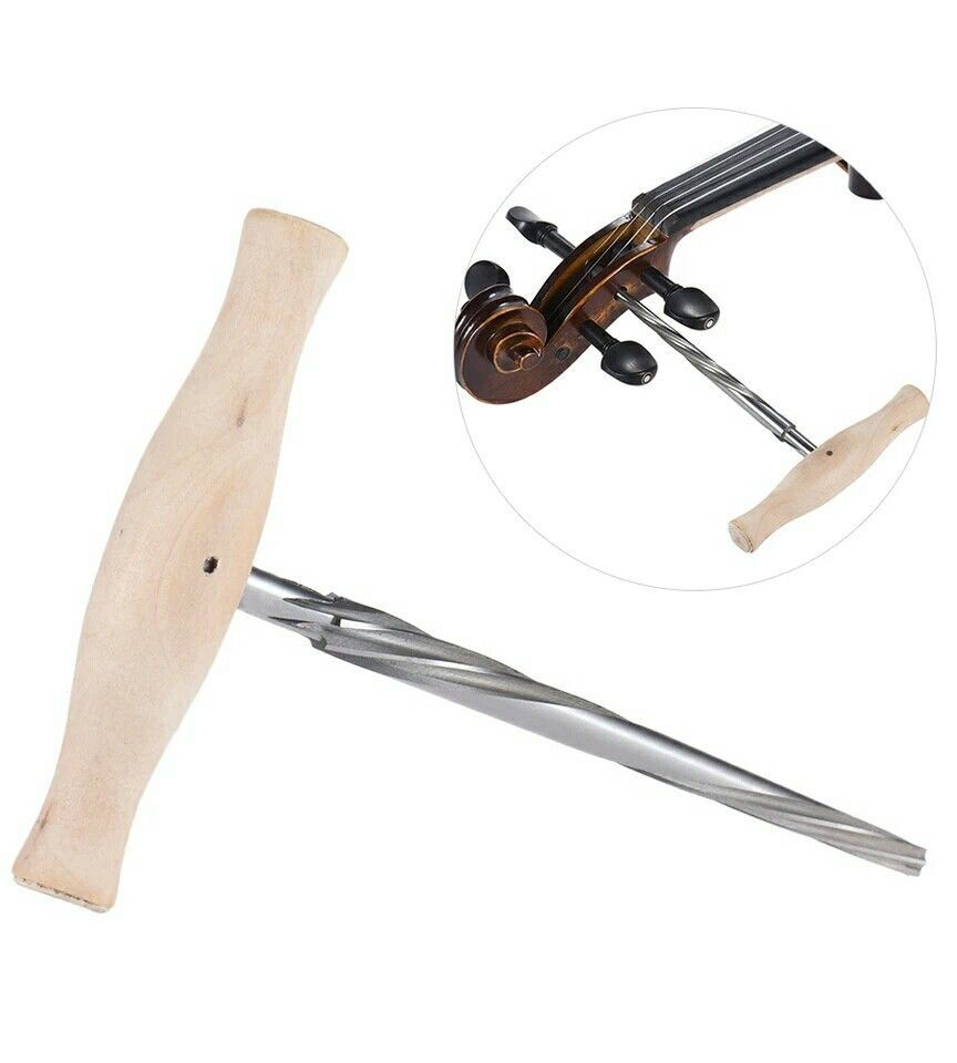 ALESATORE VIOLINO 4/4 PIROLI 1:30 ACCIAIO CONICO LAME SPIRALE MANICO LEGNO