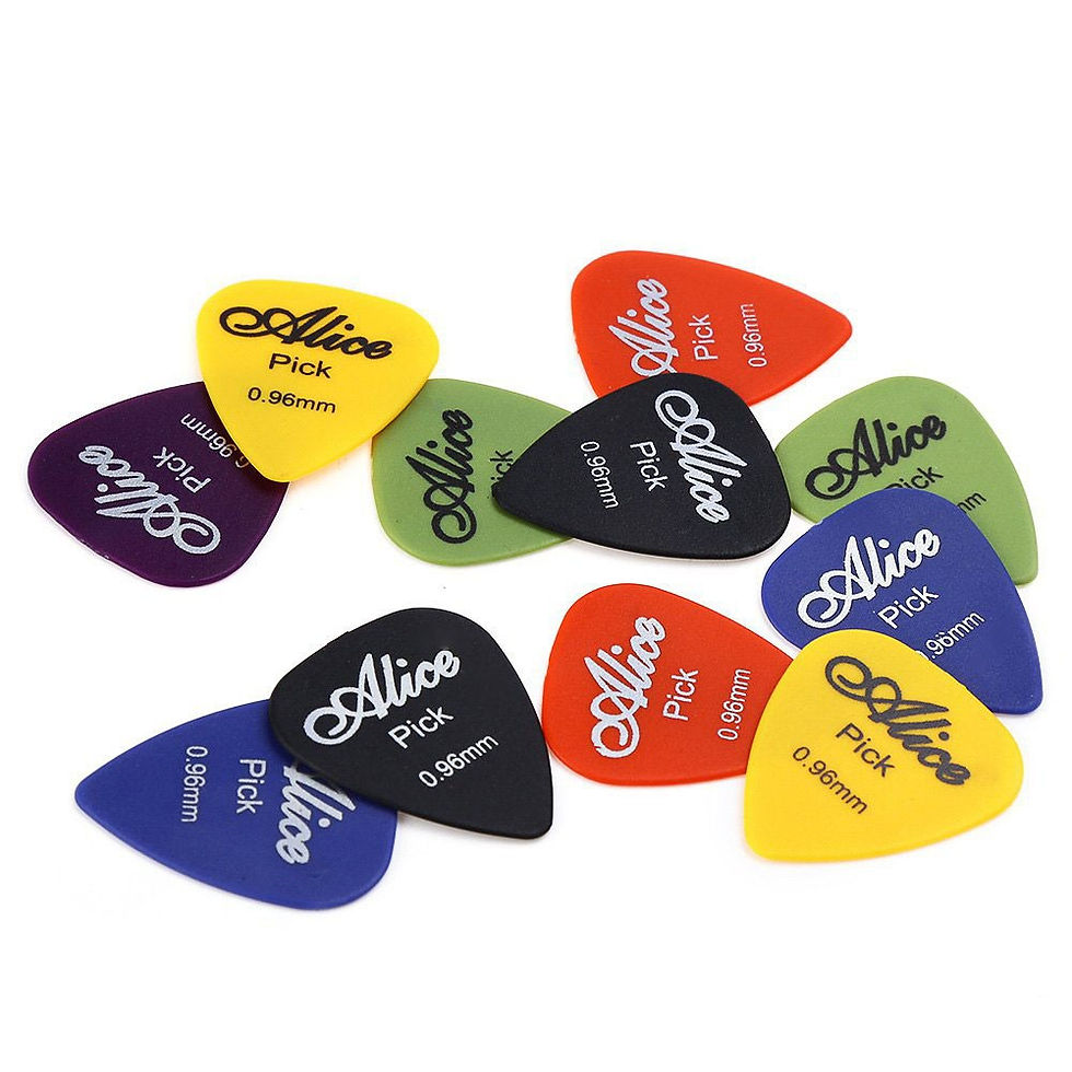 Miniatura: SET 10 PLETTRI ALICE MISURE VARIE CHITARRA CLASSICA ACUSTICA ELETTRICA BASSO