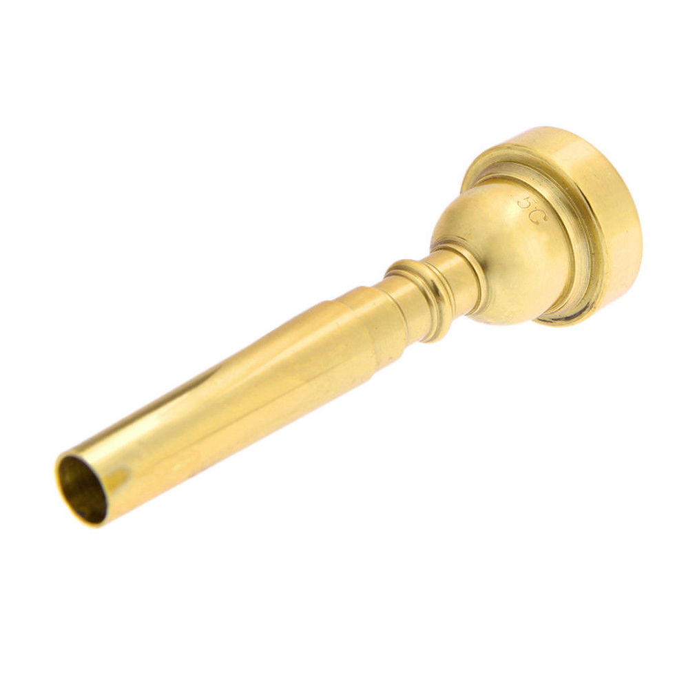 Miniatura: BOCCHINO IMBOCCATURA TROMBA 3C 5C 7C RAME 85 mm CONNETTORE 10 mm ARGENTO ORO