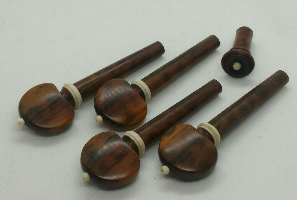 Miniatura: MONTATURA VIOLINO 4/4 LEGNO SERPENTE CORDIERA HILL MENTONIERA PIROLI BOTTONE