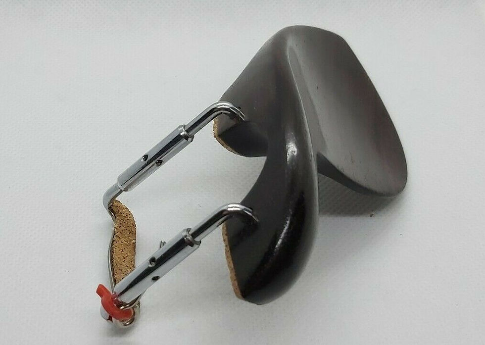 Miniatura: MENTONIERA VIOLINO 4/4 PALISSANDRO GUARNIERI LEGGERA MECCANICA ARCO CROMATA
